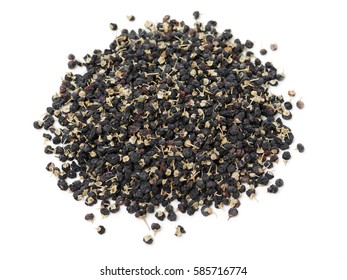 Traditional Chinese Black Herbs Dried Wolfberry Stock Photo 585716774 ...