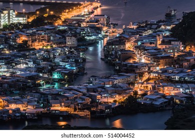 Traditional Chinese Fishing Village At Tai O, Hong Kong