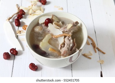 Traditional chinese herbal soup - Shutterstock ID 552451705