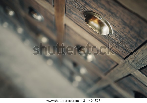 Traditional Chinese Medicine Chest Drawer Cabinetshallow Stock