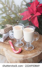 Traditional Christmas Drink Egg Nog. 