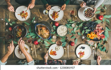 Christmas Table Food Top View Images Stock Photos Vectors Shutterstock