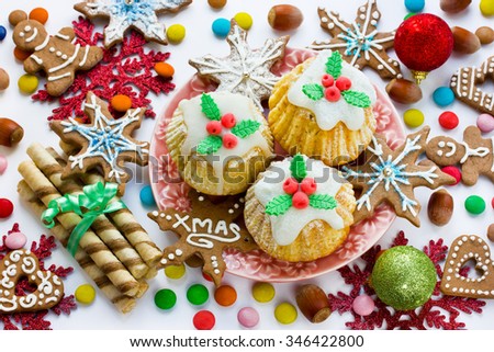 Similar – Christmas cupcakes Food