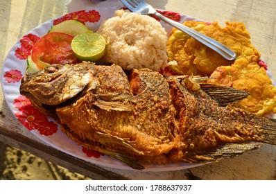 Traditional Colombian Cuisine In La Boquilla Beach, Cartagena