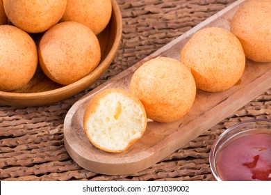 Traditional Colombian Buñuelo - Deep Fried Cheese Bread