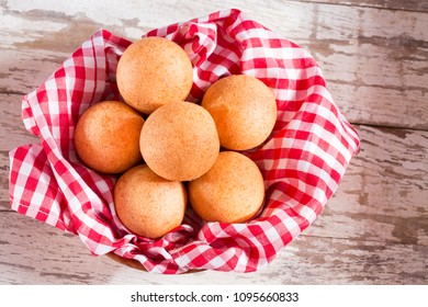 Traditional Colombian Buñuelo - Deep Fried Cheese Bread