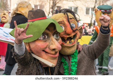 Traditional Costume Carnival In Cerknica, Slovenia