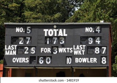 cricket scoring signs