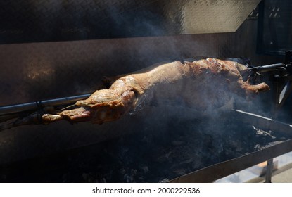 Traditional Dairy Lamb Cooked On Charcoal Stock Photo 2000229536 ...