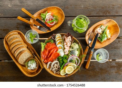 Traditional Danish Cuisine Open Sandwich