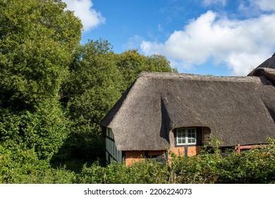 Traditional Danish House In The Countryside.