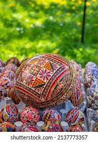 traditionell dekorierte Ostereier aus Romanie	
