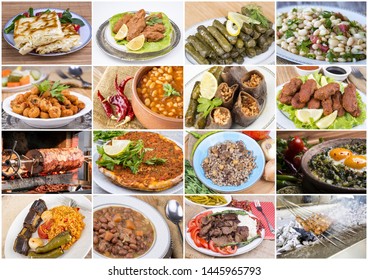 Traditional Delicious Turkish Foods Collage Stock Photo 1445965793 