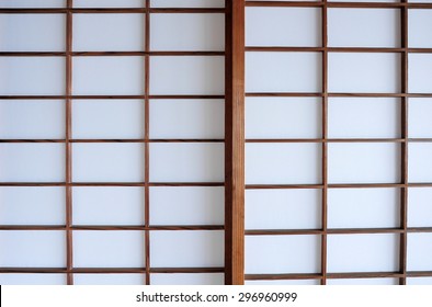 Traditional door of paper japan style