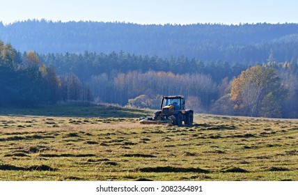 Traditional dry grass, South Bohemia. czech republik