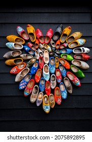 Traditional Dutch clogs, wooden shoes, one of the most significant symbols of the Netherlands.