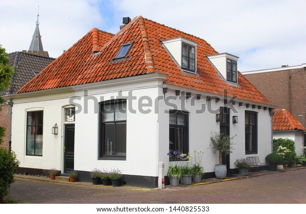 Traditional Dutch House Dormer Windows Red Stock Photo Edit Now