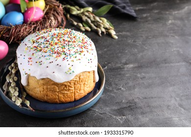 Easter Cake and Colorful Eggs: Happy Easter! Free Stock Photo | picjumbo