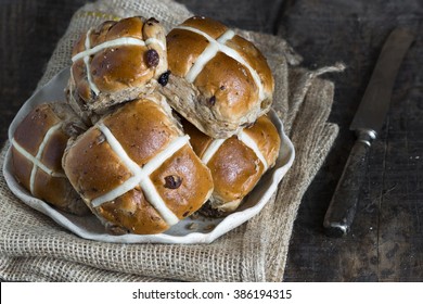 Traditional Easter hot cross buns