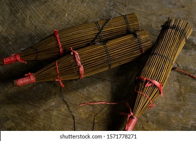 Traditional Eel Trap Made From Coconut Sticks