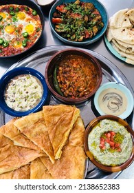 Traditional Egyptian Breakfast Tray Platter Beans Stock Photo Shutterstock