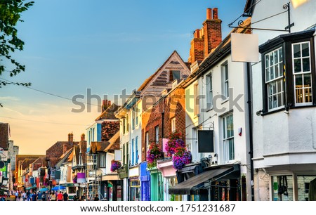 Traditional English houses in Canterbury - Kent, UK