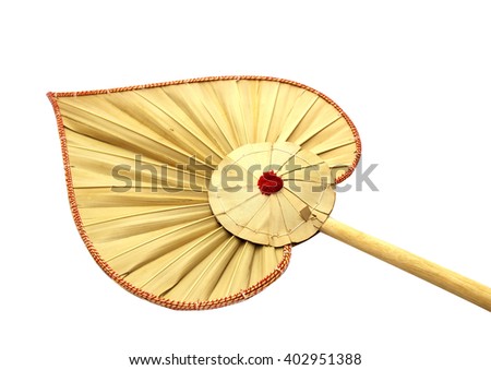 Traditional Fan Made Of Palm Leaf