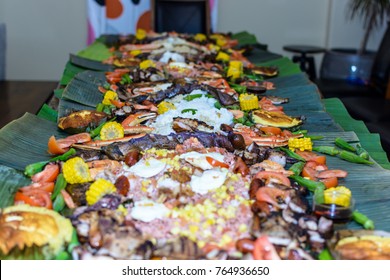 Kamayan Images Stock Photos Vectors Shutterstock Pull up a chair to our filipino kamayan dinner! https www shutterstock com image photo traditional filipino style eating called kamayan 764936650