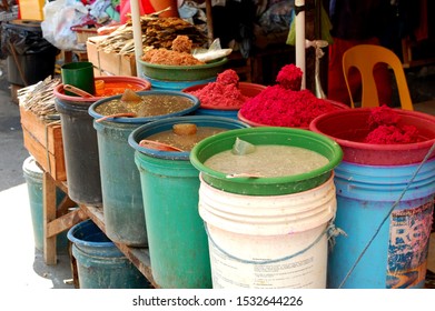 Traditional Food In Carbon Market, Cebu, Phillipines