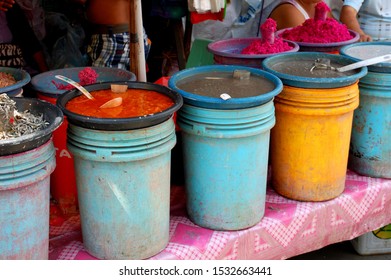 Traditional Food In Carbon Market, Cebu, Phillipines