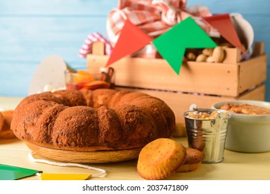 Traditional Food For Festa Junina (June Festival) On Table