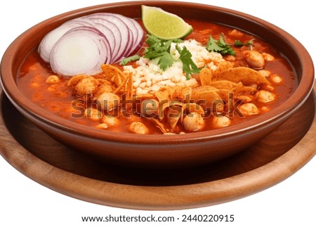 traditional, food, maize, spicy, stew, pozole, mexican, radish, corn, soup, chili, pepper, cacahuazintle, typical, hominy, homemade, plate, pungent, mexico, tortilla, lettuce, dinner, cuisine, oregano