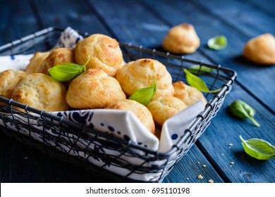 Traditional French Gougeres - Savory Cheese Pastry