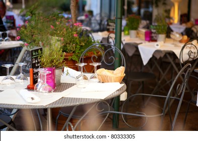 Traditional French Street Cafe