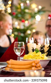 Traditional German Christmas Eve Dinner Wiener Stock Photo Edit Now 339375098
