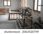 Traditional handmade silk processing workshop