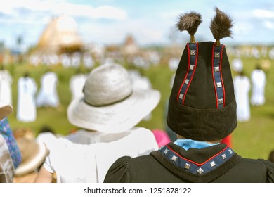 Traditional Hat And Costume Of Yakut People In Yakutia Republic In Russia