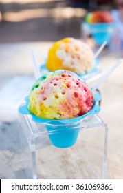 Traditional Hawaiian Shaved Ice Dessert 