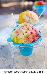 Traditional Hawaiian Shaved Ice Dessert 