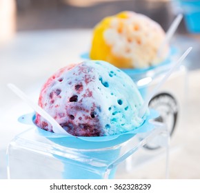 Traditional Hawaiian Shaved Ice Dessert 