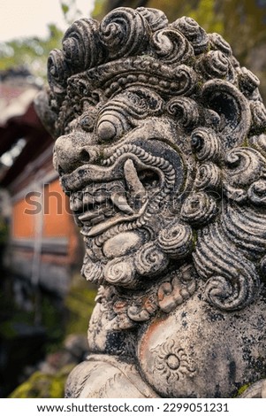 Traditional Hindu statue in Ubud, Bali, Indonesia