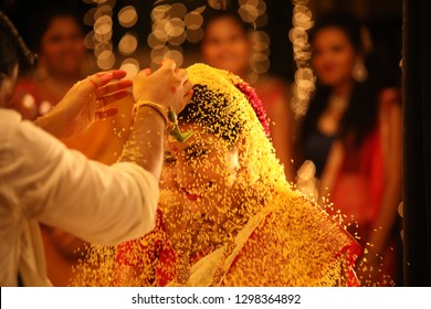 Traditional Hindu wedding ceremony 12th Jan 2019 Hyderabad India