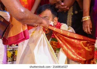 traditional hindu wedding couple holding hands togetherr, a pinky promise!