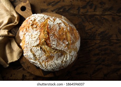 Traditional homemade bread with linen seeds - Shutterstock ID 1864596037