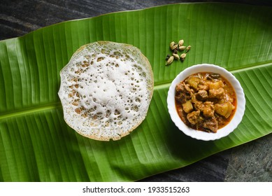 Traditional Homemade Pork Curry From Asian Cuisine. Goan Pork Vindaloo. Spicy Delicious Meat Beef Curry. Bowl Of Tasty Mutton Indian Spices. Side Dish Of Ghee Rice, Christian Food For Christmas India