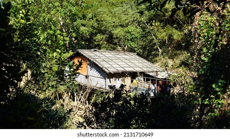 It's A Traditional House Of Bandarban Hill District In Bangladesh.