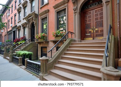 Traditional Houses In Brooklyn Heights, New York City