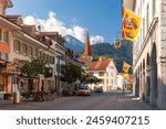 Traditional houses in Old City of Unterseen Interlaken, Switzerland