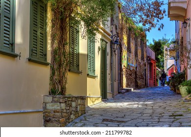 Traditional Houses In Plaka,Athens 