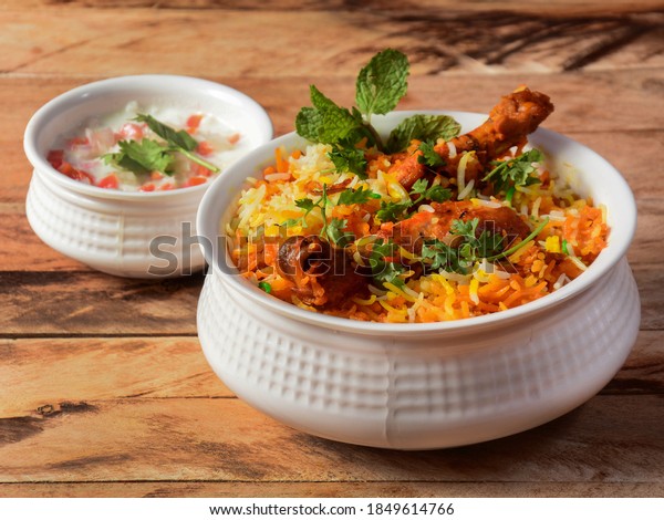 Traditional Hyderabadi Chicken Dum Biryani Made Stock Photo 1849614766 ...